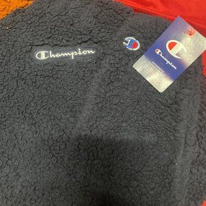 Men's Champion® Colorblock Sherpa Hoodie - Large